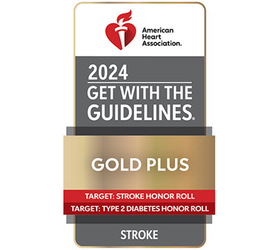 American Heart Association’s Get With the Guidelines – Stroke Gold Plus award