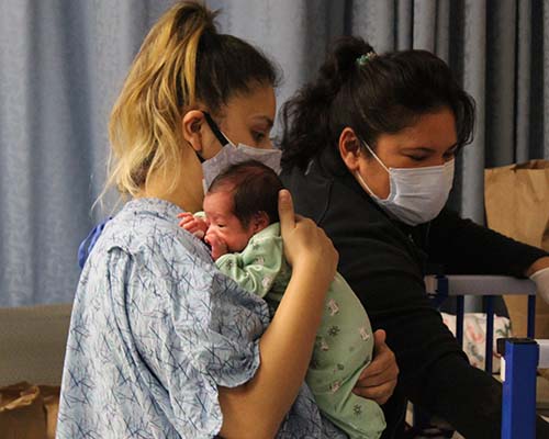 Yvett Camacho and baby