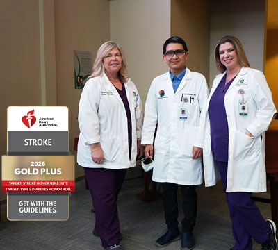 American Heart Association presents Get With the Guidelines® - Stroke Gold Plus award 