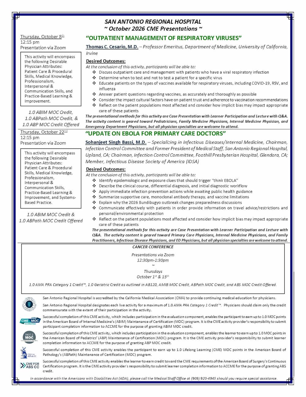 CME Calendar